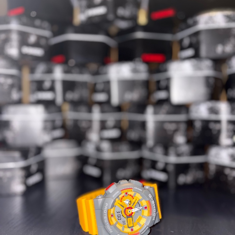G-Shock Vibrant Yellow and Gray Watch